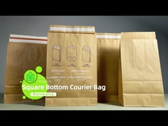 Square-Bottom Courier Paper Bags